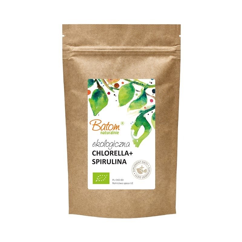Chlorella + spirulina BIO 500 TABLETEK - BATOM