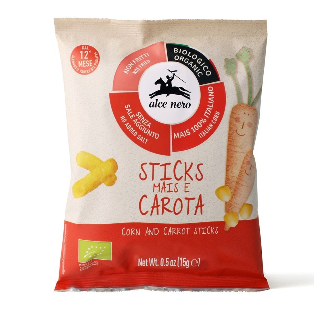 Chrupki&#x20;kukurydziano&#x20;-&#x20;marchewkowe&#x20;bez&#x20;dodatku&#x20;cukr&#xF3;w&#x20;bezglutenowe&#x20;od&#x20;1&#x20;roku&#x20;BIO&#x20;15&#x20;g&#x20;-&#x20;ALCE&#x20;NERO