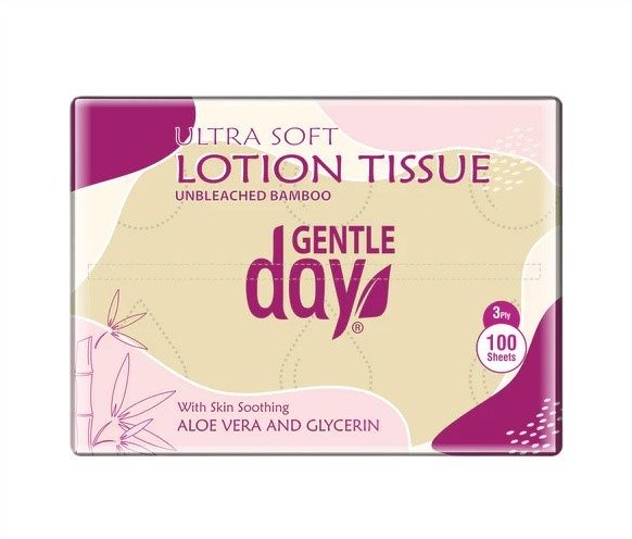 Chusteczki bambusowe z aloesem i gliceryną 100 szt. - GENTLE DAY