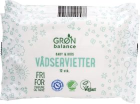 Chusteczki nawilżane podróżne dla dzieci eco 3 x 12 szt. - GRON BALANCE
