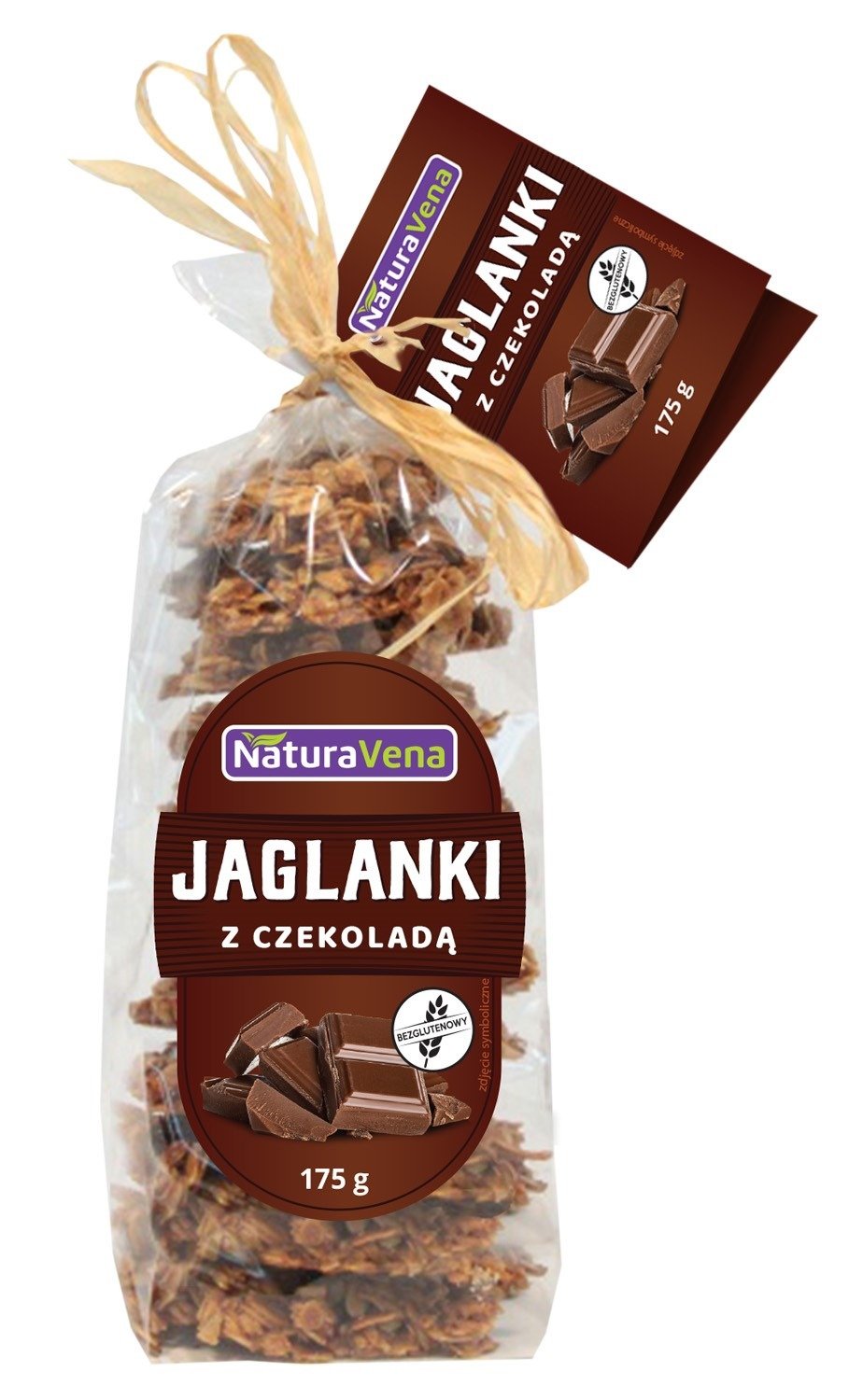 Ciastka jaglanki z czekoladą 175 g - NATURAVENA