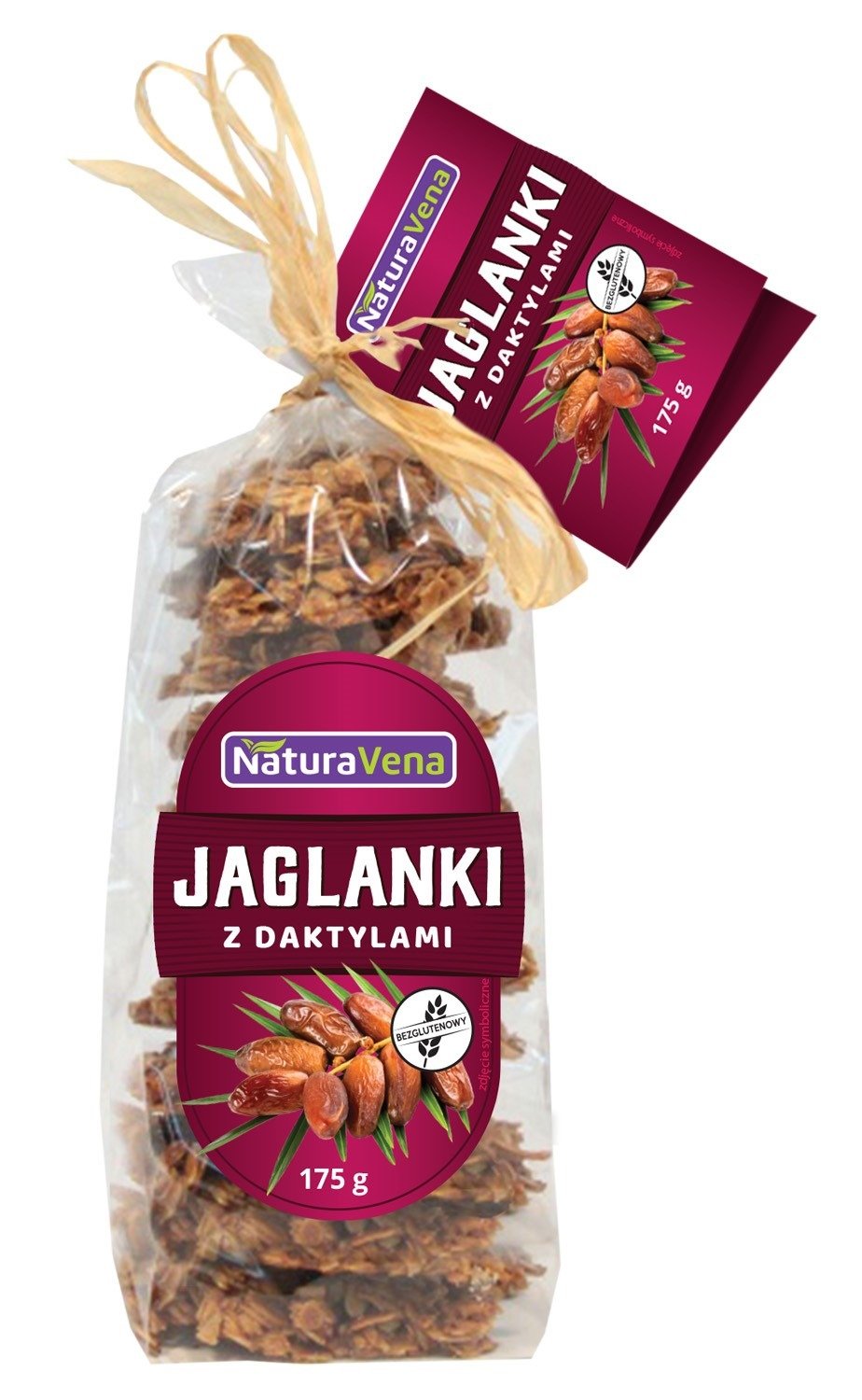 Ciastka jaglanki z daktylami 175 g - NATURAVENA