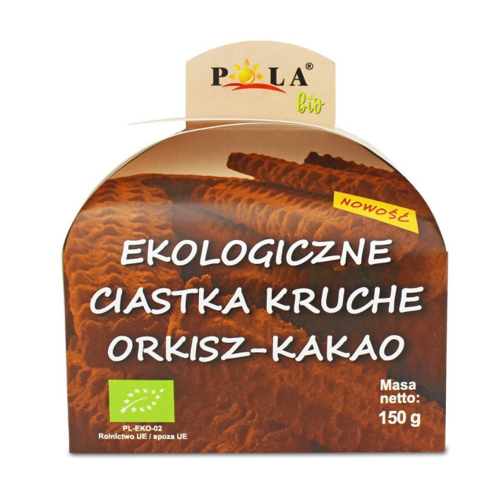 Ciastka kruche orkiszowe kakaowe BIO 150 g - POLA