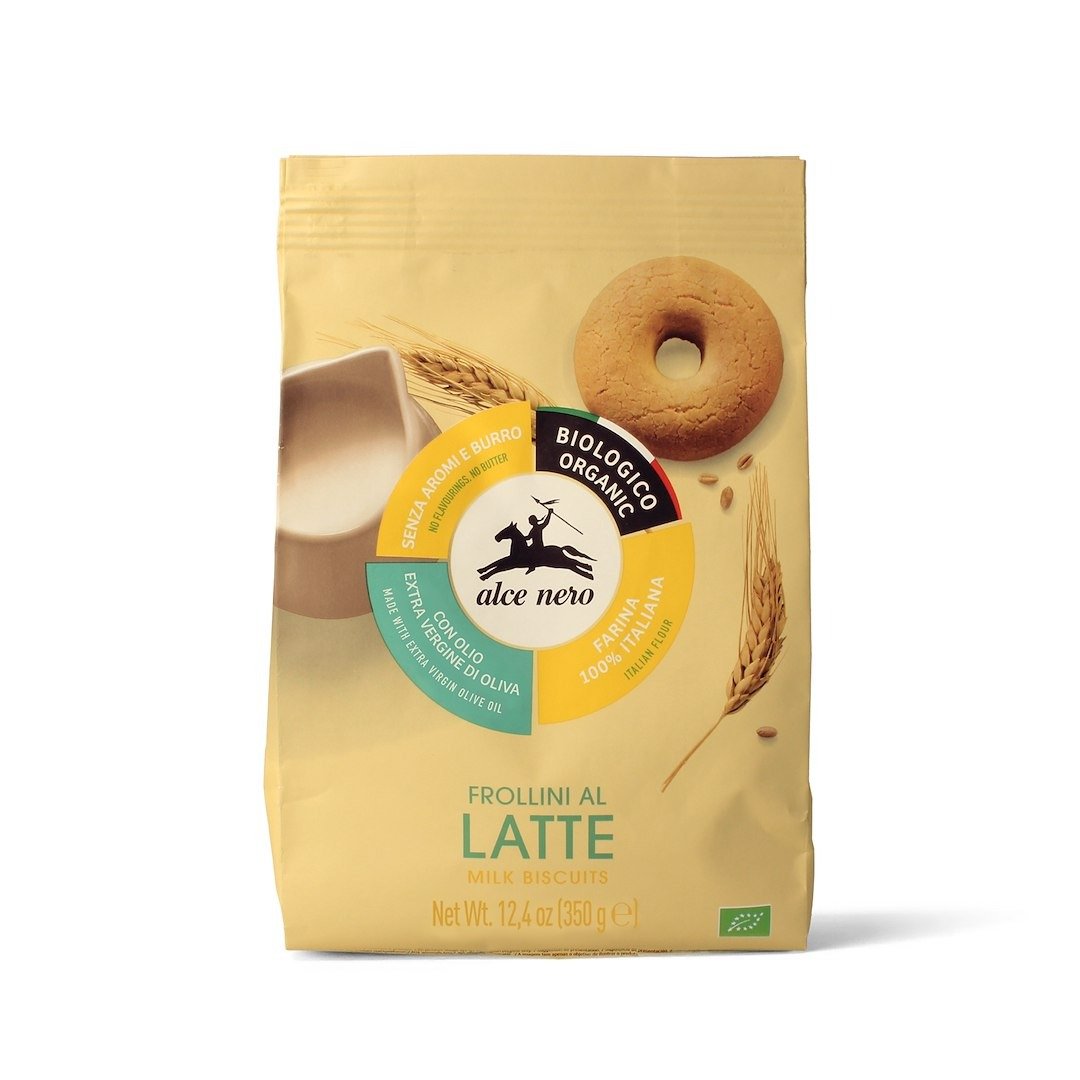 Ciastka mleczne BIO 350 g - ALCE NERO