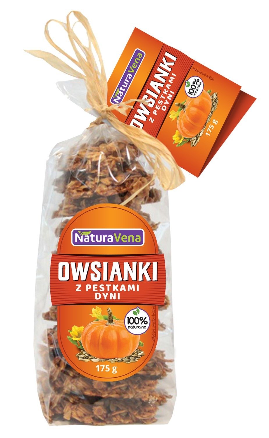 Ciastka owsianki z pestkami dyni 175 g - NATURAVENA