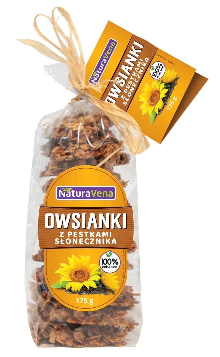 Ciastka owsianki z ziarnami słonecznika 175 g - NATURAVENA