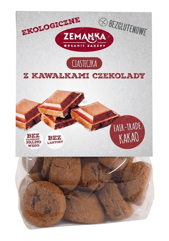 Ciastka z czekoladą bezglutenowe BIO 100 g - ZEMANKA
