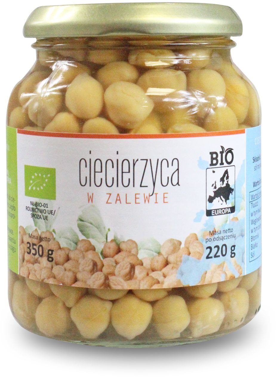 Ciecierzyca w zalewie BIO 350 g (230 g) (SŁOIK) - BIO PLANET
