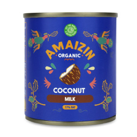 Coconut milk - napój kokosowy bez gumy guar (17 % tłuszczu) BIO 200 ml - AMAIZIN