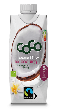 Coconut milk - napój kokosowy do gotowania bez dodatku cukrów BIO 500 ml - COCO (DR MARTINS)