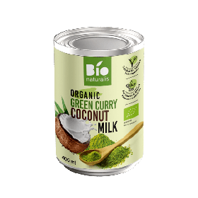 Coconut milk - napój kokosowy green curry BIO 400 ml - BIO NATURALIS