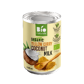 Coconut milk - napój kokosowy yellow curry BIO 400 ml - BIO NATURALIS