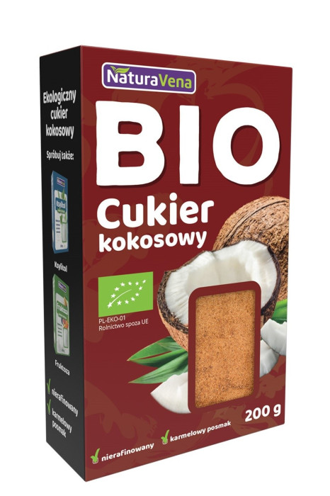 Cukier kokosowy BIO 200 g - NATURAVENA
