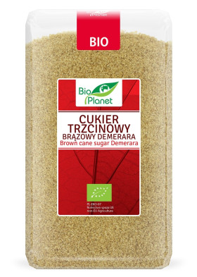 Cukier trzcinowy demerara BIO 1 kg - BIO PLANET