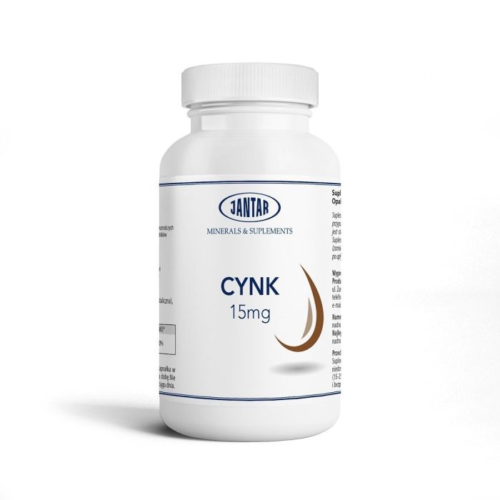 Cynk (15 mg) 60 kapsułek - JANTAR
