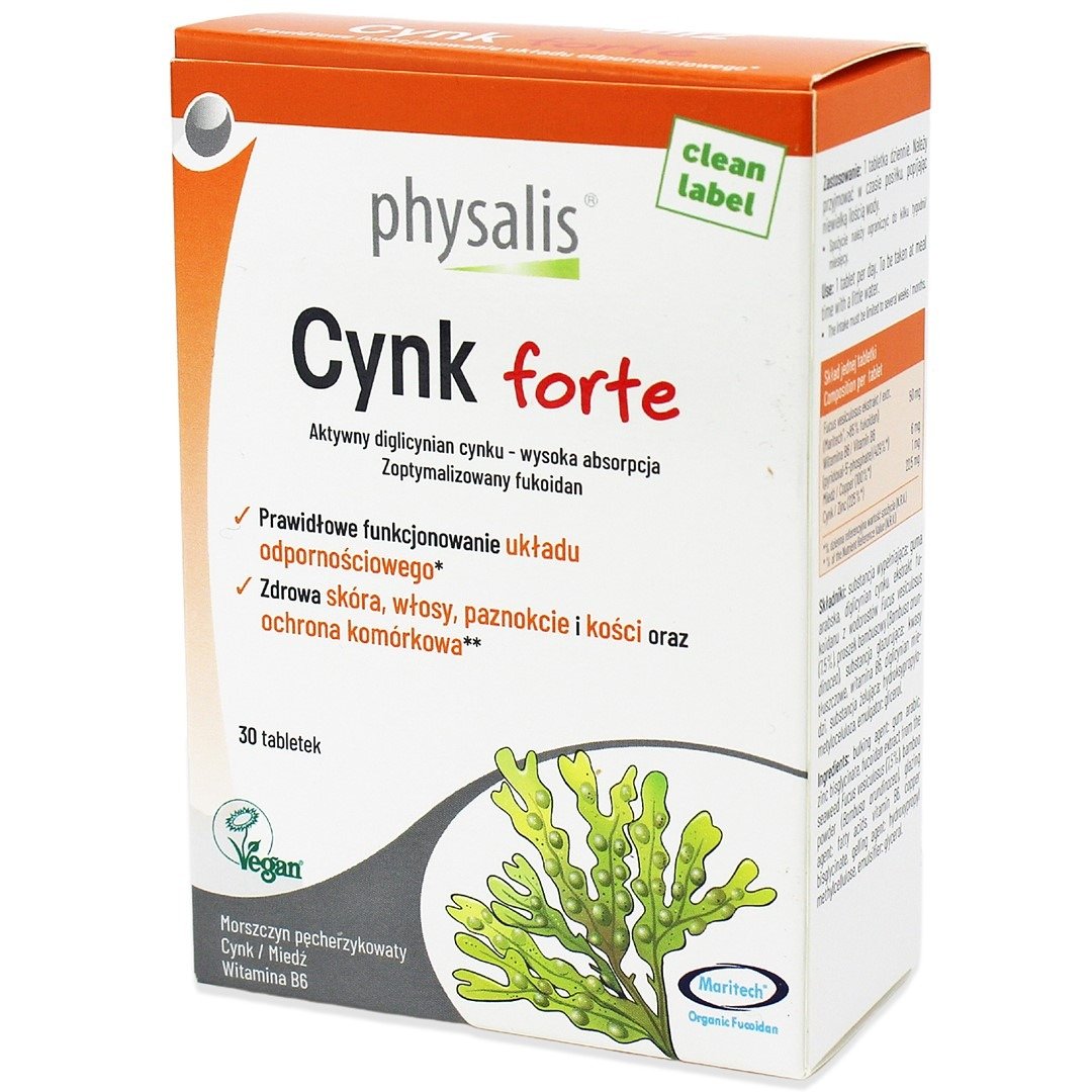 Cynk forte 30 tabletek - PHYSALIS
