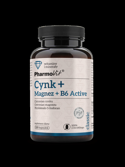 Cynk + magnez + witamina b6 active 120 kapsułek - PHARMOVIT (CLASSIC)