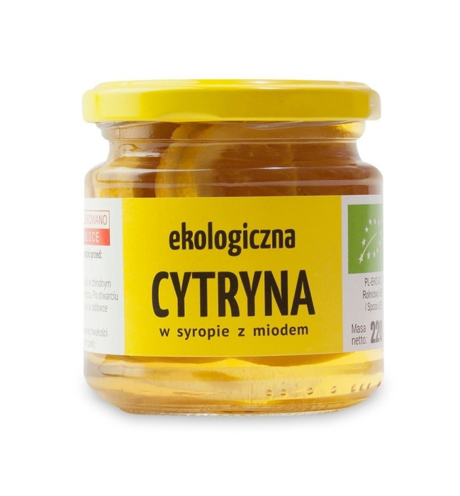 Cytryna w syropie z miodem BIO 220 g - KAMIONNA