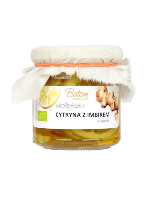 Cytryna z imbirem w syropie BIO 220 g (90 g) - BATOM
