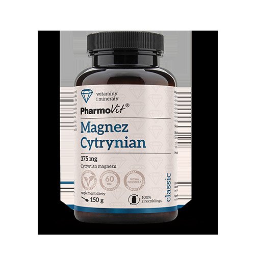 Cytrynian magnezu proszek bezglutenowy 150 g - PHARMOVIT (CLASSIC)