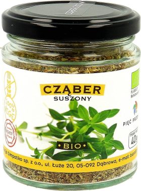 Cząber suszony bezglutenowy BIO 40 g - PIĘĆ PRZEMIAN