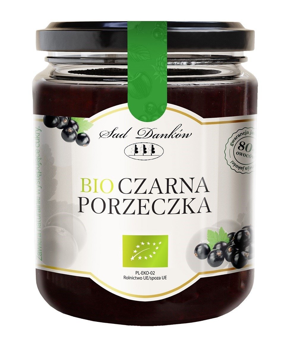 Czarna porzeczka 80 % BIO 260 g - SAD DANKÓW