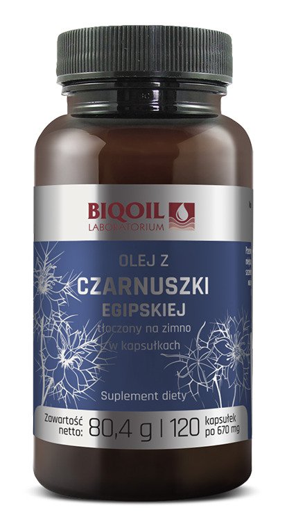 Czarnuszka (500 mg) 120 kapsułek - BIOOIL
