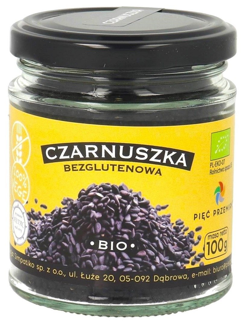 Czarnuszka bezglutenowa BIO 100 g - PIĘĆ PRZEMIAN