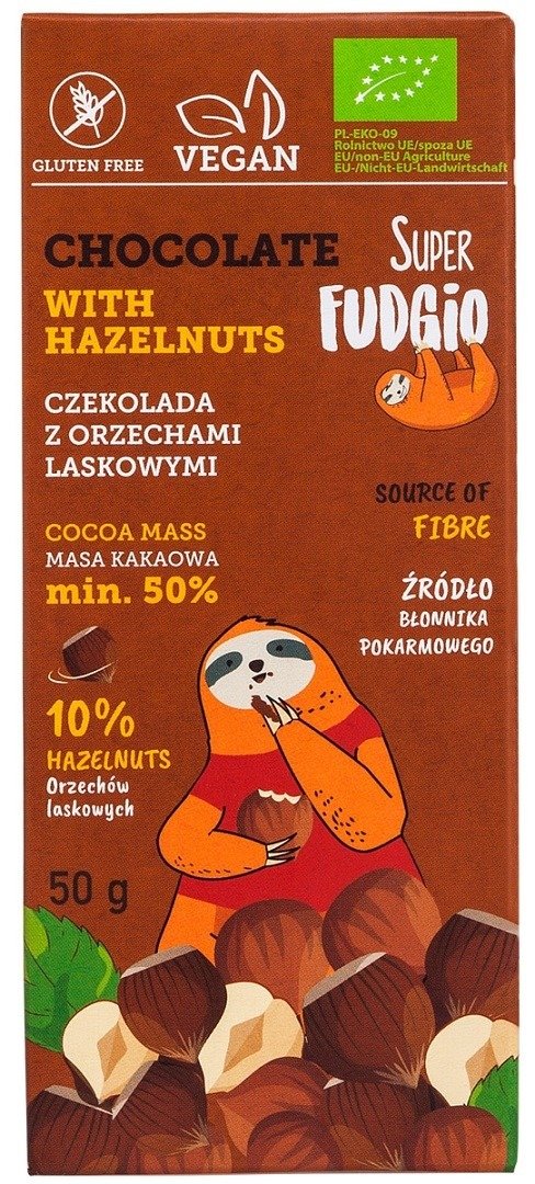 Czekolada&#x20;z&#x20;orzechami&#x20;laskowymi&#x20;bezglutenowa&#x20;BIO&#x20;50&#x20;g&#x20;-&#x20;ME&#x20;GUSTO&#x20;&#x28;SUPER&#x20;FUDGIO&#x29;