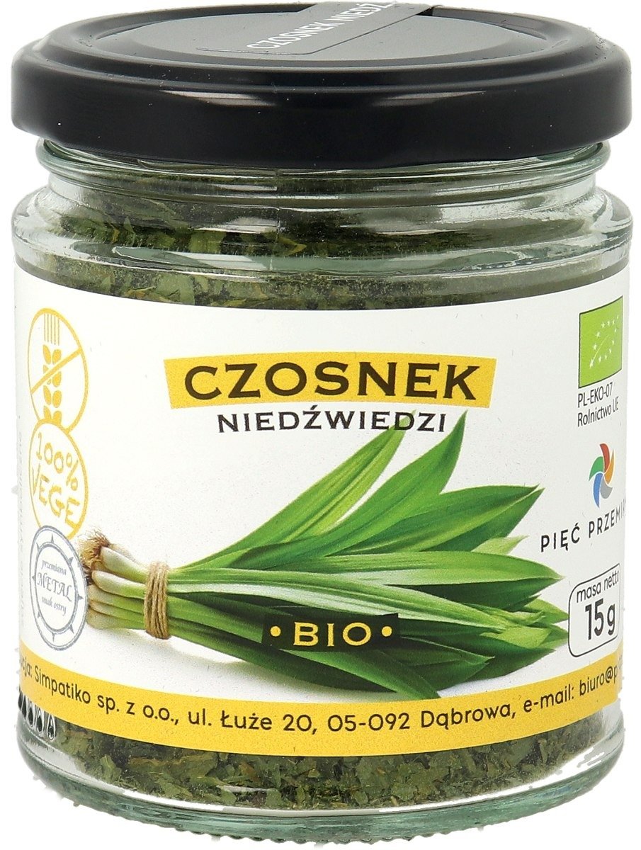 Czosnek niedźwiedzi bezglutenowy BIO 15 g - PIĘĆ PRZEMIAN