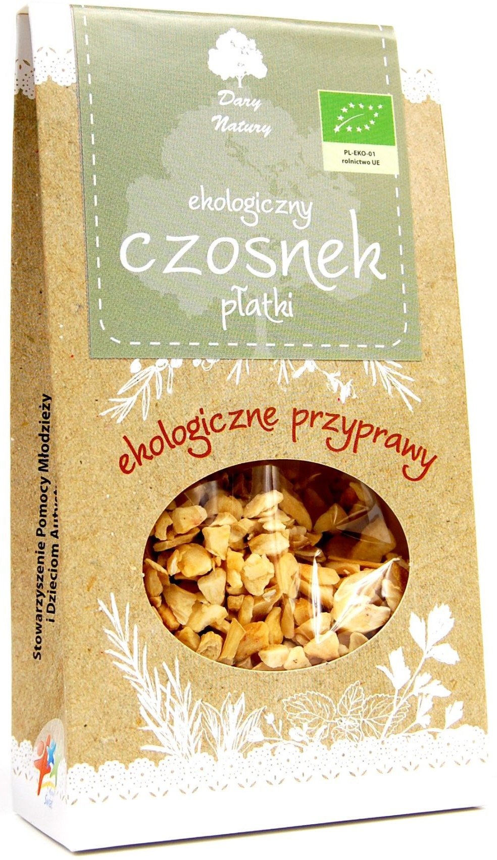 Czosnek&#x20;p&#x0142;atki&#x20;BIO&#x20;50&#x20;g&#x20;-&#x20;DARY&#x20;NATURY