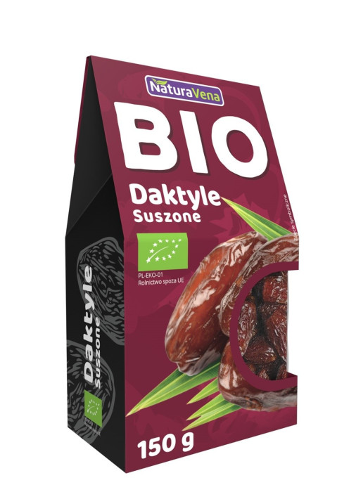 Daktyle suszone bezglutenowe BIO 150 g - NATURAVENA