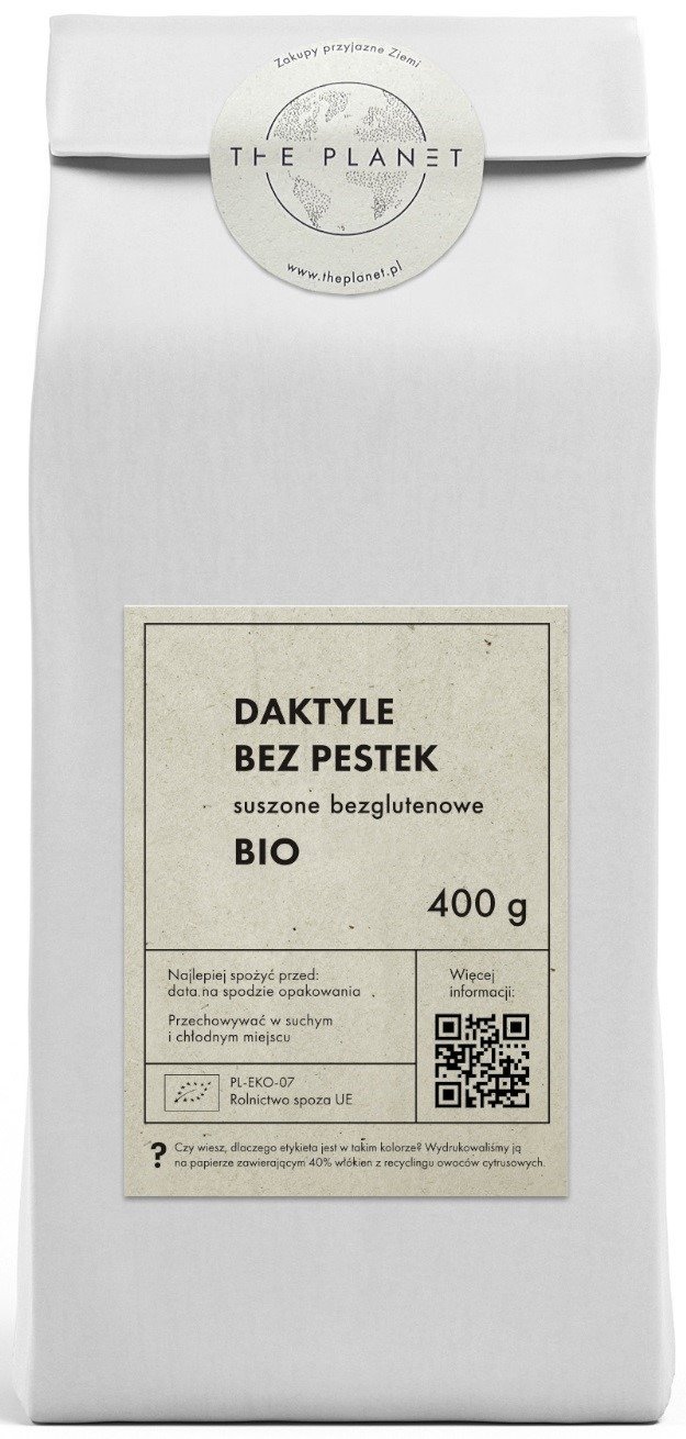 Daktyle suszone bezglutenowe BIO 400 g - THE PLANET