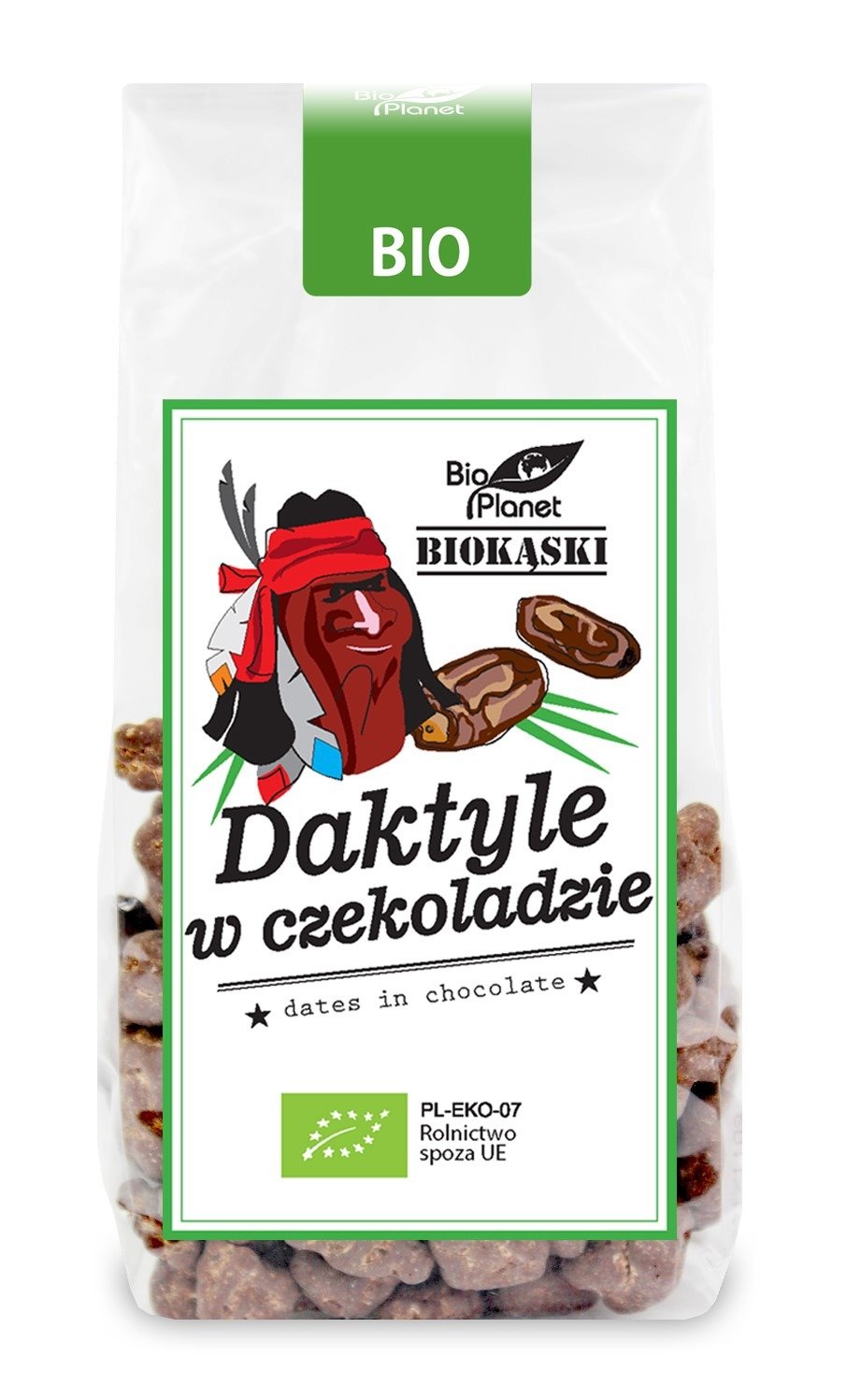 Daktyle w surowej czekoladzie BIO 100 g - BIO PLANET