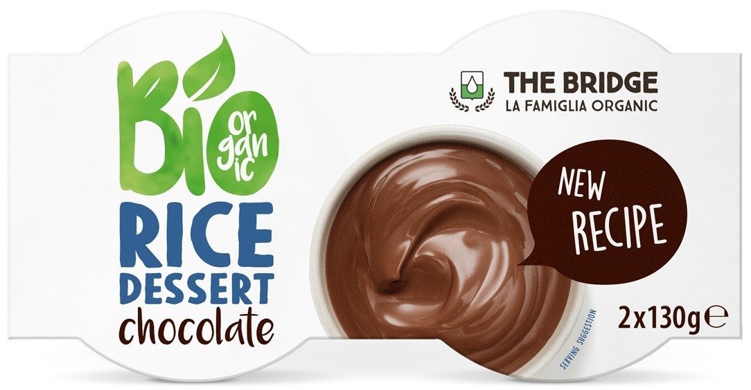 Deser&#x20;ry&#x017C;owy&#x20;czekoladowy&#x20;bezglutenowy&#x20;BIO&#x20;&#x28;2&#x20;x&#x20;130&#x20;g&#x29;&#x20;260&#x20;g&#x20;-&#x20;THE&#x20;BRIDGE