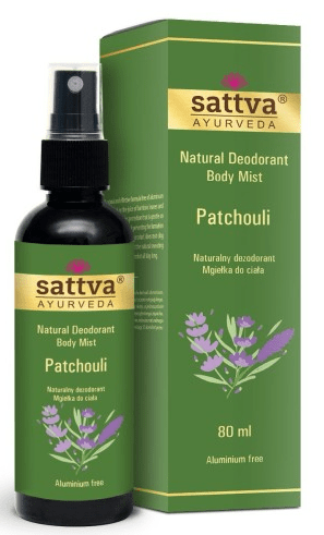 Dezodorant - MGIEŁKA DO CIAŁA PACZULA 80 ml - SATTVA (AYURVEDA)