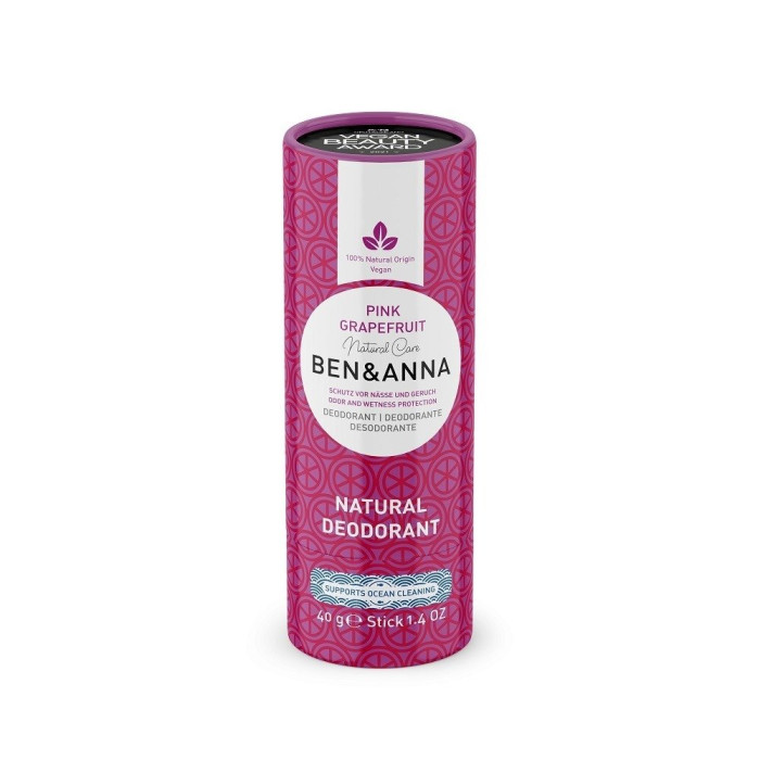 Dezodorant w sztyfcie na bazie sody pink grapefruit eco 40 g - BEN & ANNA