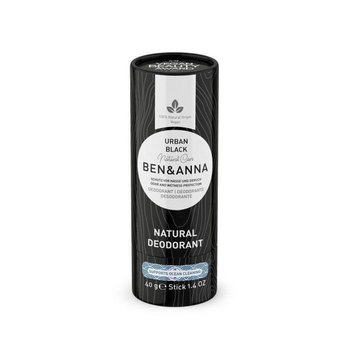 Dezodorant w sztyfcie na bazie sody urban black eco 40 g - BEN & ANNA
