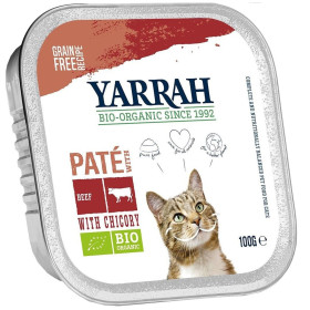 (dla kota) pasztet z wołowiny i kurczaka z cykorią BIO 100 g - YARRAH