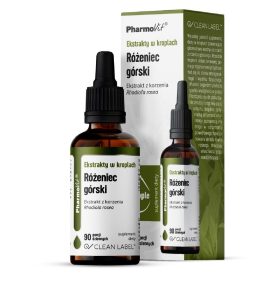 Ekstrakty w kroplach różeniec górski bezglutenowe 30 ml - PHARMOVIT (CLEAN LABEL)