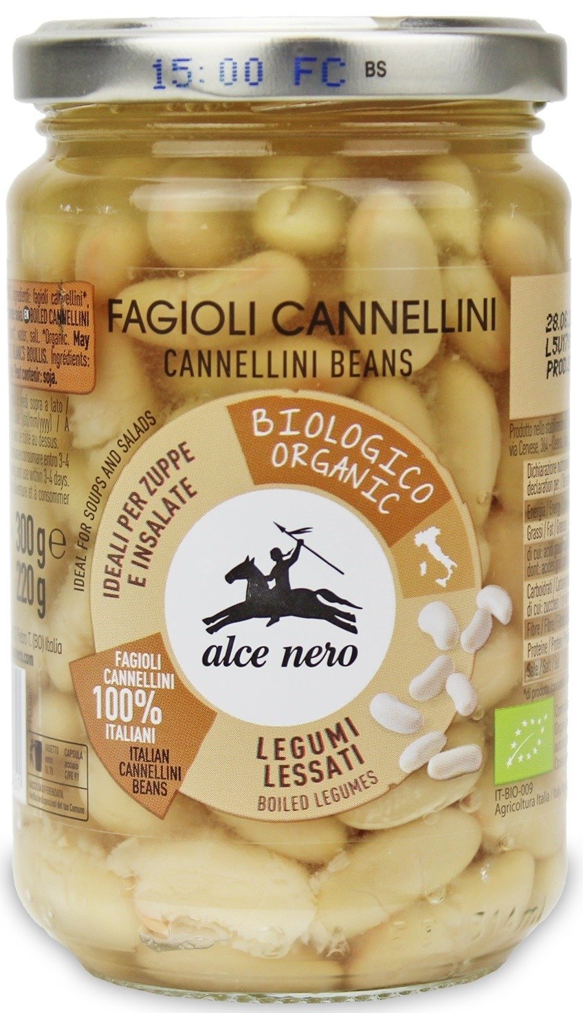 Fasola&#x20;cannellini&#x20;w&#x20;zalewie&#x20;BIO&#x20;300&#x20;g&#x20;&#x28;220&#x20;g&#x29;&#x20;&#x28;S&#x0141;OIK&#x29;&#x20;-&#x20;ALCE&#x20;NERO