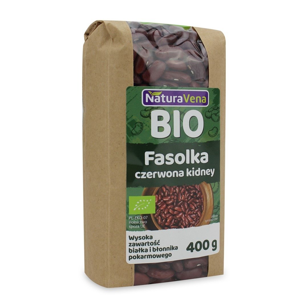 Fasolka czerwona kidney BIO 400 g - NATURAVENA