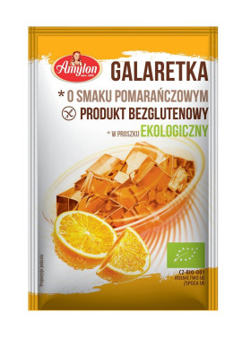 Galaretka z agarem o smaku pomarańczowym bezglutenowa BIO 40 g - AMYLON