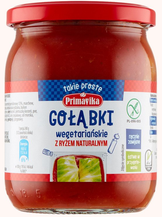 Go&#x0142;&#x0105;bki&#x20;wega&#x0144;skie&#x20;z&#x20;ry&#x017C;em&#x20;i&#x20;pieczarkami&#x20;w&#x20;sosie&#x20;pomidorowym&#x20;bezglutenowe&#x20;480&#x20;g&#x20;-&#x20;PRIMAVIKA