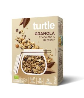 Granola czekolada - orzechy laskowe bezglutenowa BIO 350 g - TURTLE