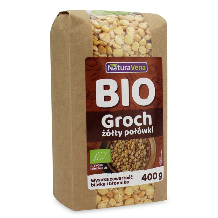 Groch żółty BIO 400 g - NATURAVENA