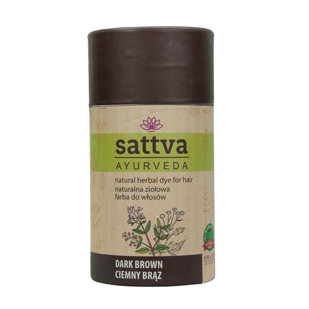 Henna ciemny brąz eco 150 g - SATTVA (AYURVEDA)