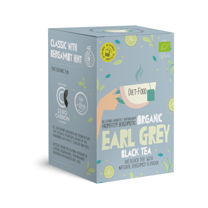 Herbata czarna earl grey BIO (20 x 2 g) 40 g - DIET-FOOD