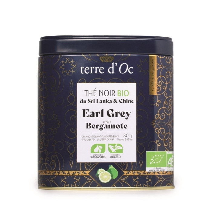 Herbata czarna earl grey BIO 80 g - TERRE D'OC