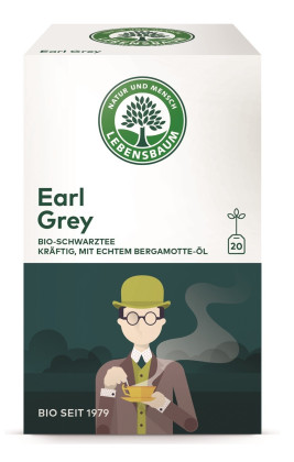 Herbata czarna earl grey ekspresowa BIO (20 x 2 g) 40 g - LEBENSBAUM